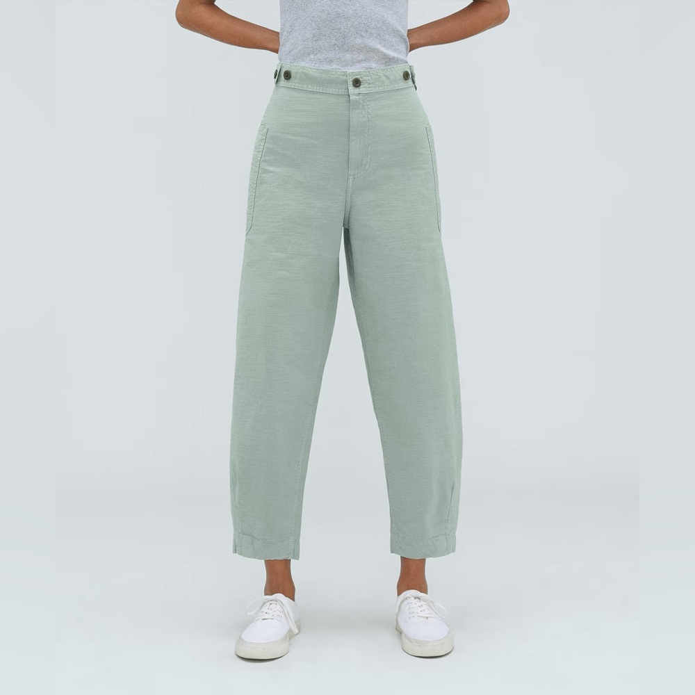 Everlane Fatigue Barrel Pant in Sea Glass - Size 14